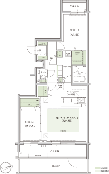 L1タイプ間取り図